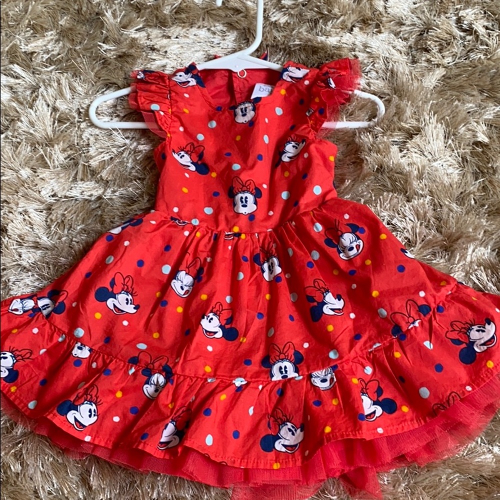 Disney Baby Red Dress Sz 6-9 month